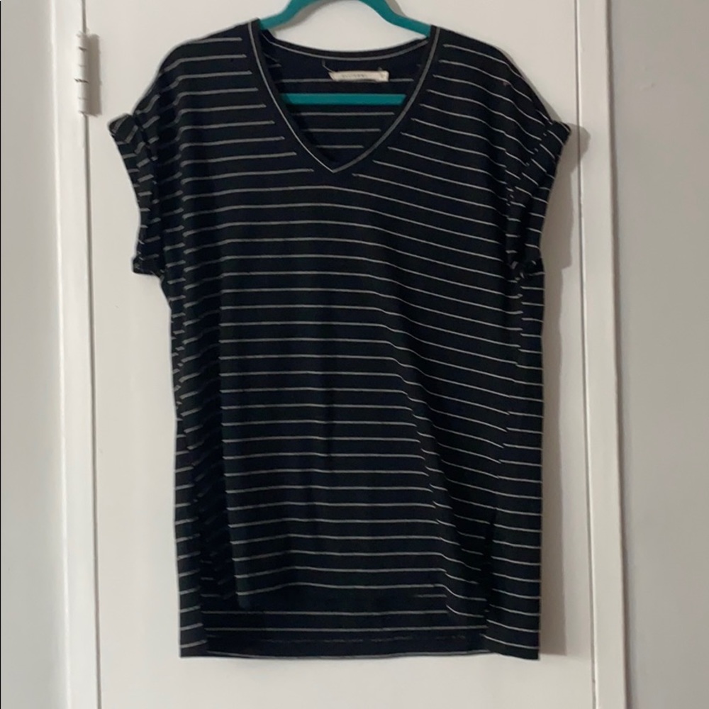 Ellison Black & White Striped Top